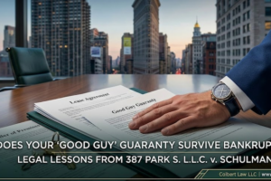 Does your current “Good Guy Guaranty” survive a tenant’s bankruptcy termination? Lessons from 387 Park S. L.L.C. v. Schulman.