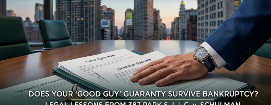 Does your current “Good Guy Guaranty” survive a tenant’s bankruptcy termination? Lessons from 387 Park S. L.L.C. v. Schulman.