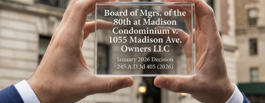 Protecting Your Building’s Integrity: Lessons from Board of Mgrs. of the 80th at Madison Condominium v. 1055 Madison Ave. Owners LLC