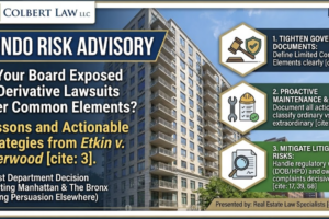 The Derivative Action Threat: Why “Limited Common Elements” Present Litigation Risks for Condominium Boards and Managers